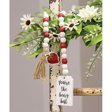 You're the Berry Best Strawberry Bead Garland - The Fox Decor